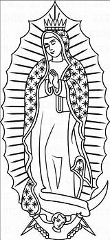 Guadalupe Lady Coloring Color Pages Printable Getcolorings Own sketch template