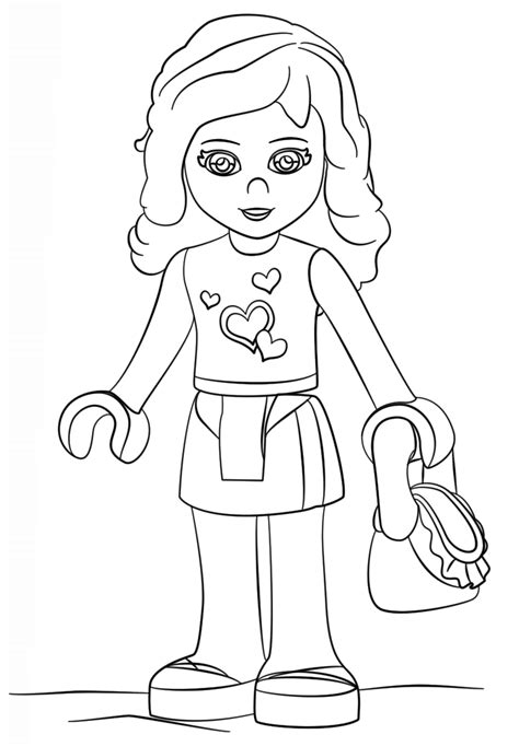 lego friends olivia coloring page  printable coloring pages  kids