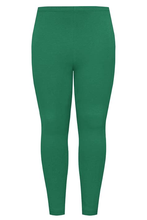 size emerald green basic leggings  clothing