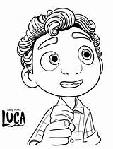 Luca Pixar Paguro Coloringpagesonly sketch template