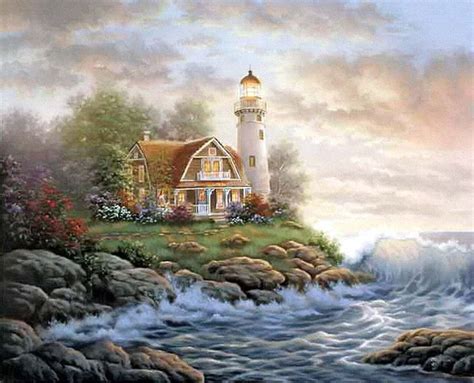 Levkonoe Judy Gibson Lighthouse Painting Lighthouse