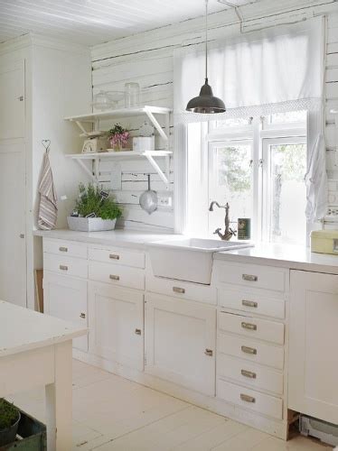 country style chic white country style kitchen