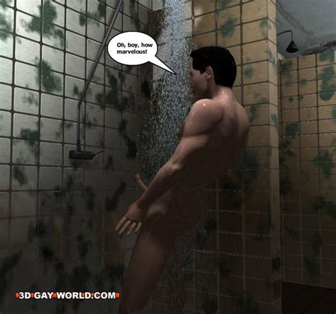 hot gay cartoons at the prison s shower silver cartoon picture 1