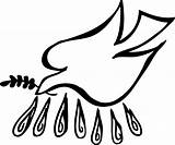 Dove Spirit Holy Clip Clipart sketch template