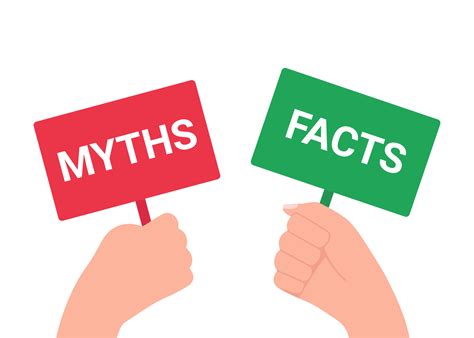 myth fact vector art icons  graphics