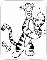Easter Coloring Disney Pages Tigger Egg Pooh Disneyclips Painting Colouring Printable Visit Eastereggs Clips sketch template