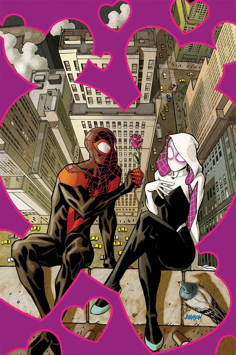 spider gwen  miles moraless mutual spidey crush   canon inverse