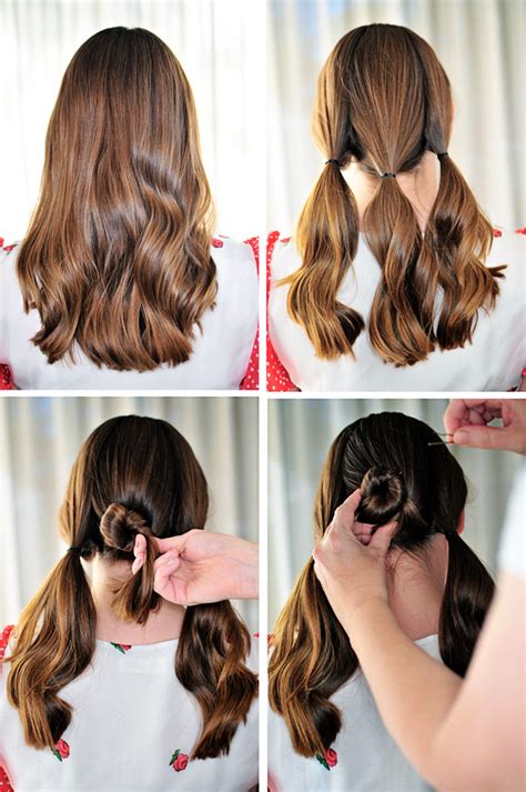 steps     bun hairstyle