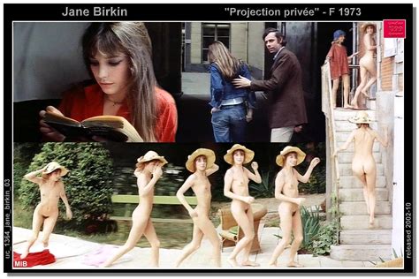 Naked Jane Birkin In Projection Privée