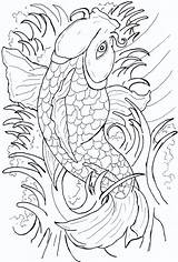 Koi Japanese Tattoo Fish Coloring Flash Pages Drawing Adult Deviantart Designs Adults Printable Ink Mark Visit Choose Board Microsoft Windows sketch template