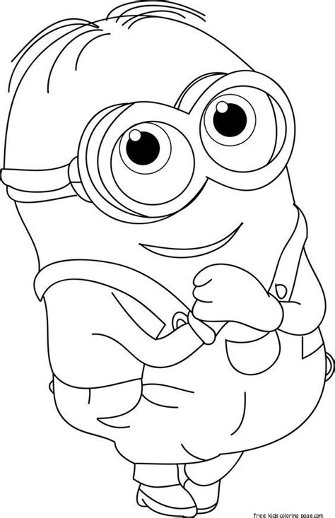 minions dave coloring page  kids  printable coloring pages