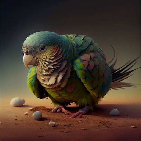 pregnant parrot   largest rounded bell openart