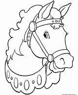 Horse Coloring Head Pages Mask Getdrawings Print sketch template