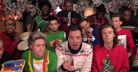 jimmy fallon one direction sing christmas music together