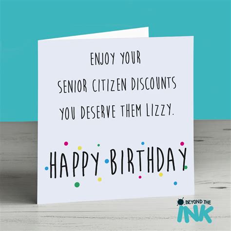 personalised enjoy your senior citizen discounts you