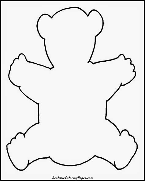 simple bear coloring pages realistic coloring pages