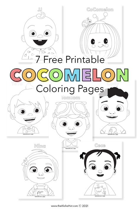 cocomelon  printable coloring pages