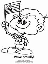 Patriotic Coloring Pages Proudly Wave Giggletimetoys sketch template