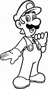 Luigi Coloring Mario Pages Super Bros Choose Board Print Deviantart sketch template