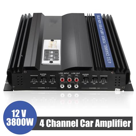 car power amplifier  channel stereo amplifier ohm full range class ab audio walmartcom