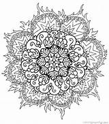 Adults Mandala Mandalas sketch template