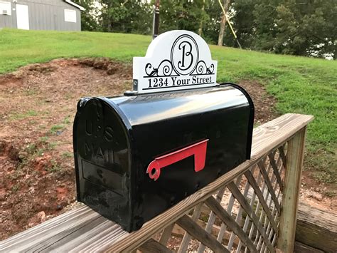 mailbox numbers sign mailbox topper  number address sign address