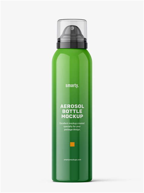 cosmetic spray bottle mockup glossy smarty mockups