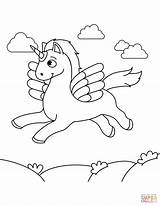 Alicorn Coloring Pages Pegasus Printable Supercoloring Drawing Choose Board Categories sketch template