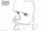Drinking Boss Baby Coloring Pages Milk Kids Printable sketch template