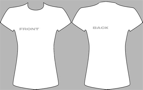 blank  shirt template clip art library