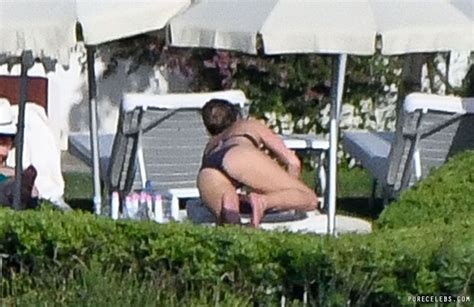 jennifer aniston sunbathing topless and thong bikini in ravello italy