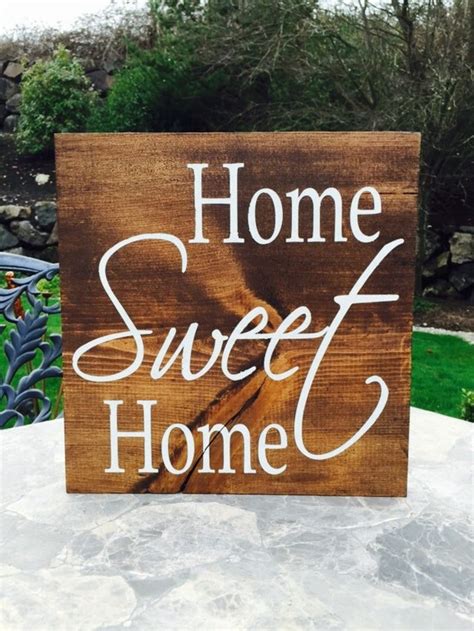 items similar to home sweet home wood sign home decor