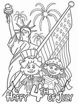 Coloring July Pages Fourth Printable Color Recommended Kids sketch template