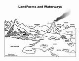 Landforms Waterways Landform Estuary Madden Map Exploringnature Geography Estudios sketch template