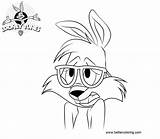 Coloring Pages Tunes Rodney Rabbit Looney Kids Printable sketch template