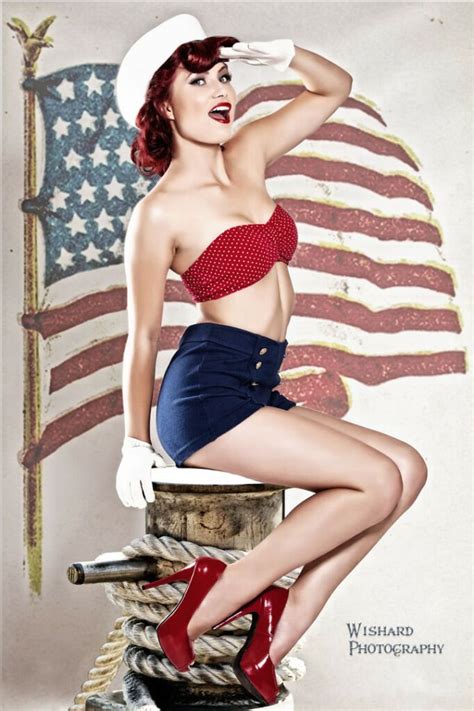 sexy fourth of july outfits military pinup girl salute red white and blue pinterest