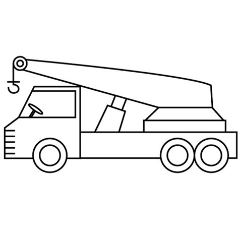 boom truck coloring page dump truck coloring pages