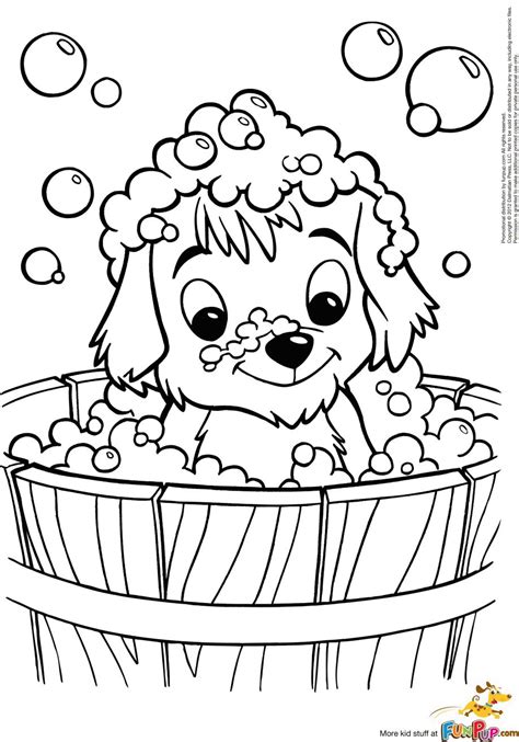 cute puppy printable coloring pages