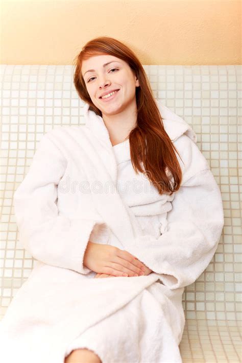 Man Resting In A Sauna Stock Image Image Of Bath