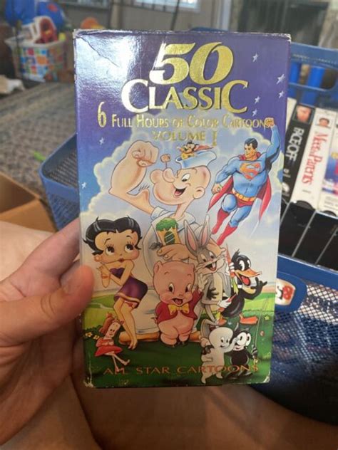 50 classic color cartoons 6 hours vhs tape volume 1 burbank video 1991