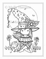 Coloring Pages Harrison Molly Witch Little sketch template