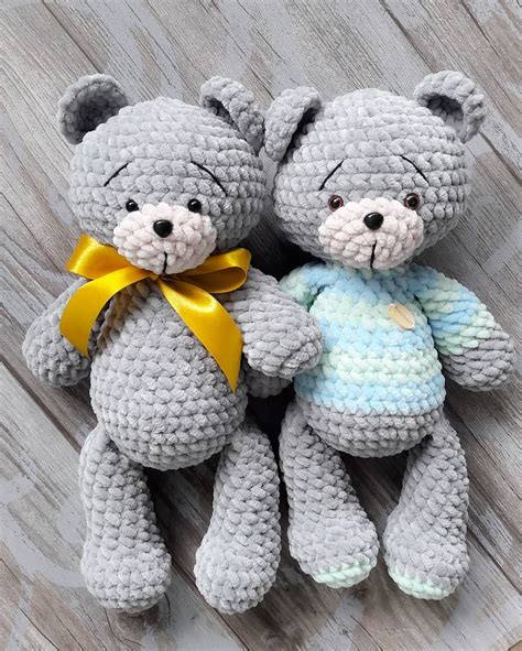 crochet pattern  teddy bear  printable