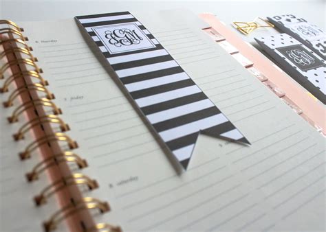 jessica marie design blog black  white bookmarks