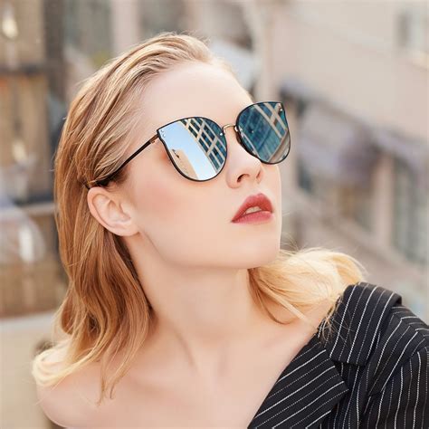 buy donna oversized cat eye retro sunglasses women