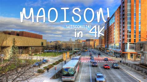 madison wisconsin usa   drones eye  drone footage part  youtube