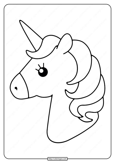 printable cute unicorns  coloring page  kids coloring