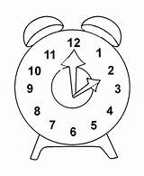 Clock Coloring Pages Outline Colouring Time Kids Color Tocolor Alarm Pendulum Place Smiling Print Sheets sketch template