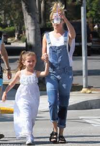 Ashley Tisdale Dressed Down In Denim Overalls In