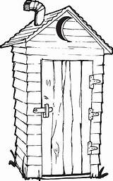 Outhouse Illustrations Vector Illustration Clip Stock sketch template