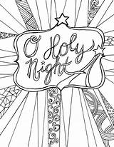 Coloring Adult Printable Holy Night Sheet Christmas Activity Recommended Pdf Version Find sketch template